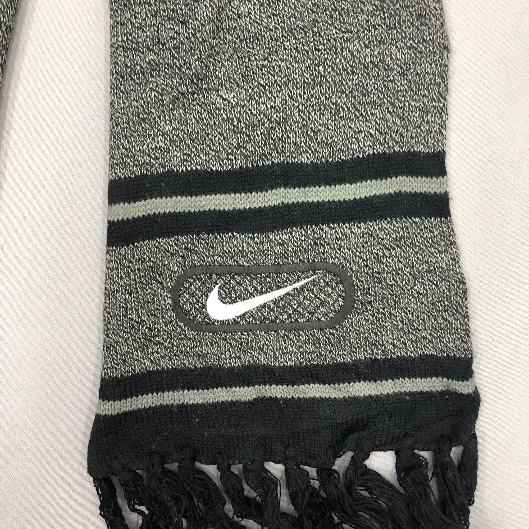 Nike Vintage Nike Scarf Muffler Knit Wool Fringe Knitted Scarves Size ONE SIZE - 4 Thumbnail
