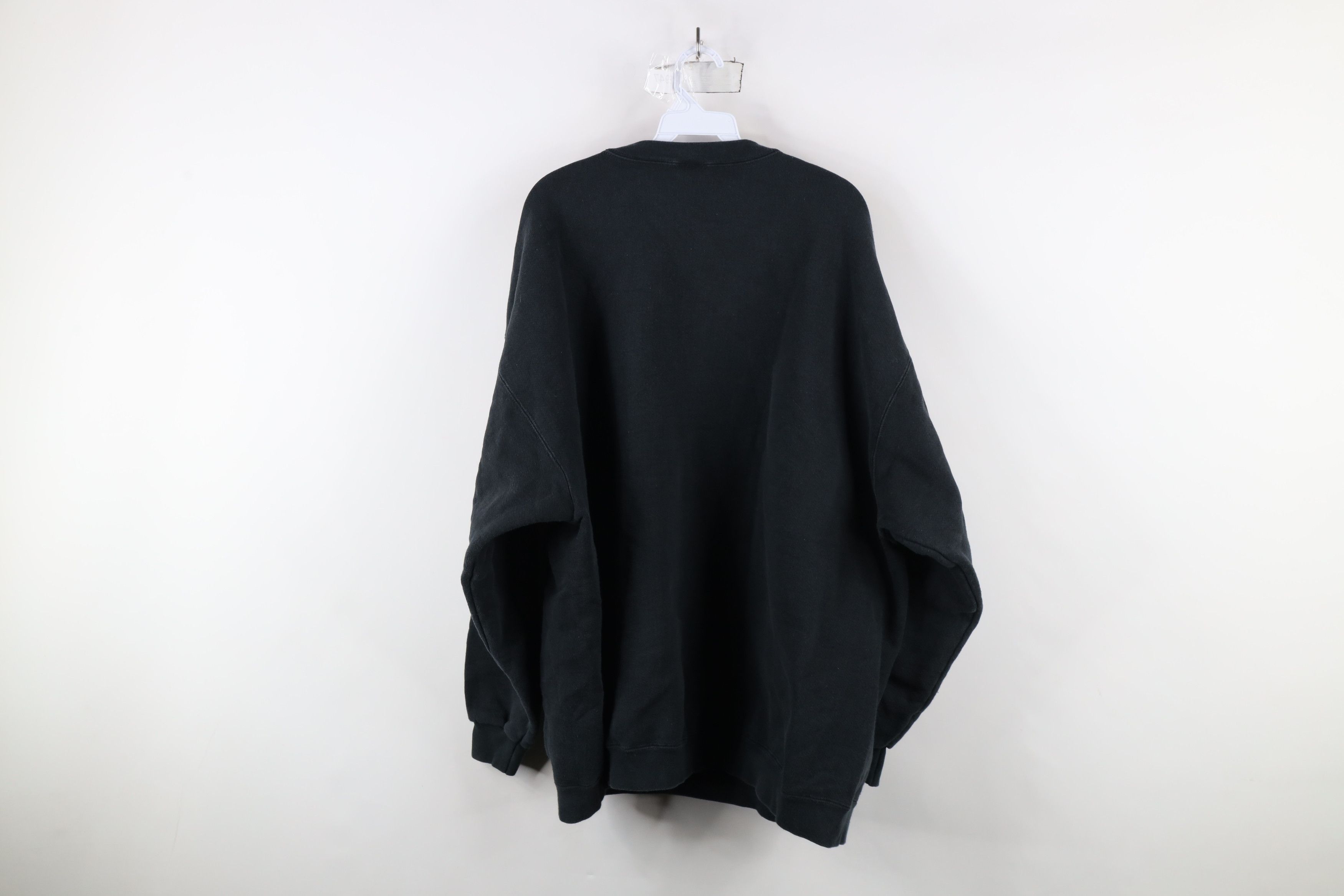 Vintage Vintage 90s Streetwear Heavy Crewneck Sweatshirt Black USA Size US XXL / EU 58 / 5 - 7 Thumbnail