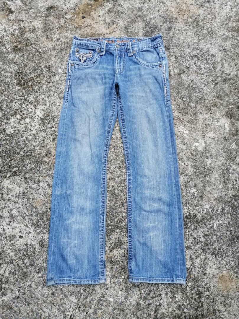Rock Revival Rock Revival Dysons Slim Bootcut Denim Jeans Size 32" / US 10 / IT 46 - 3 Thumbnail
