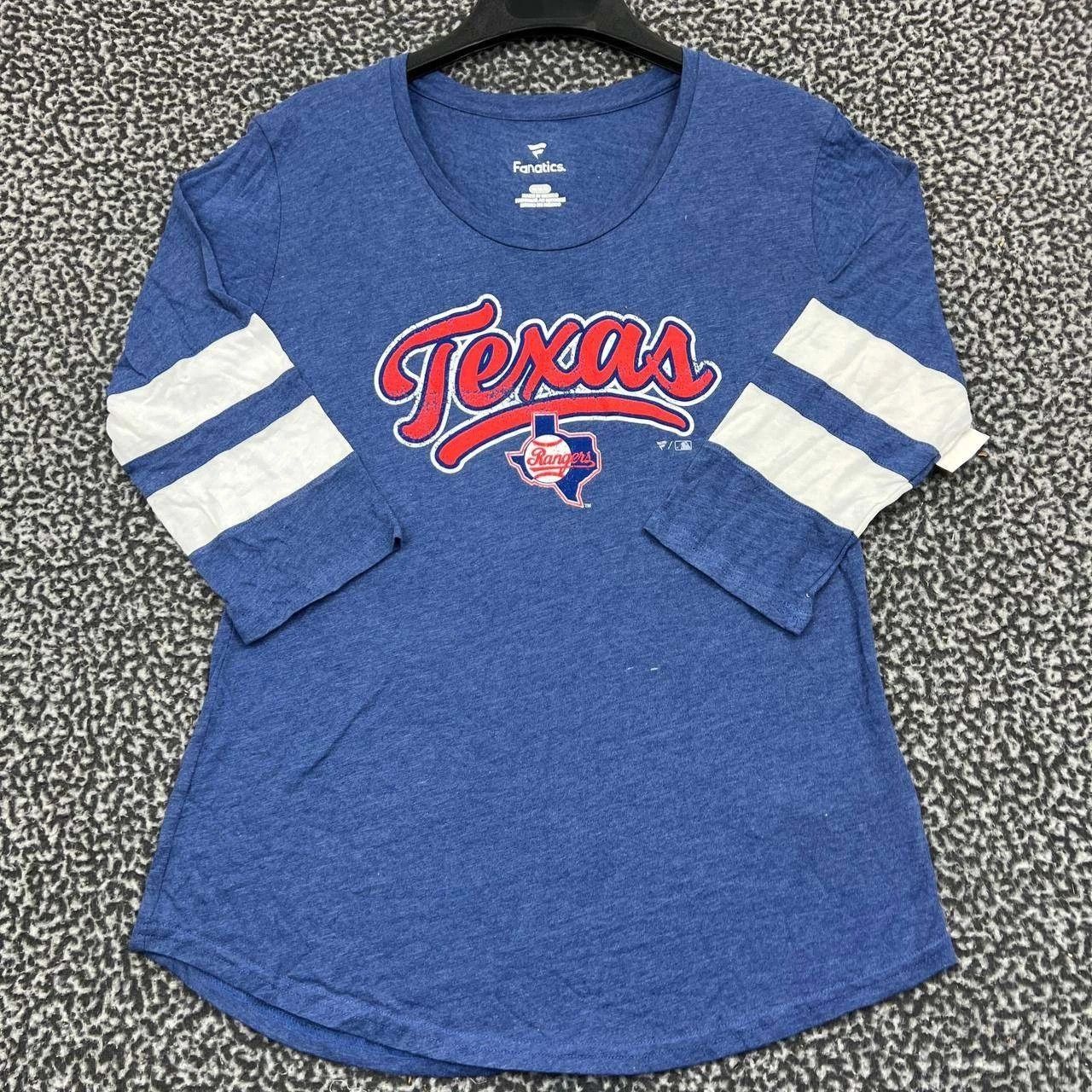 Other Texas Ranger Shirt Women Blue Long Sleeve Crew Neck New M Size M / US 6-8 / IT 42-44 - 1 Thumbnail