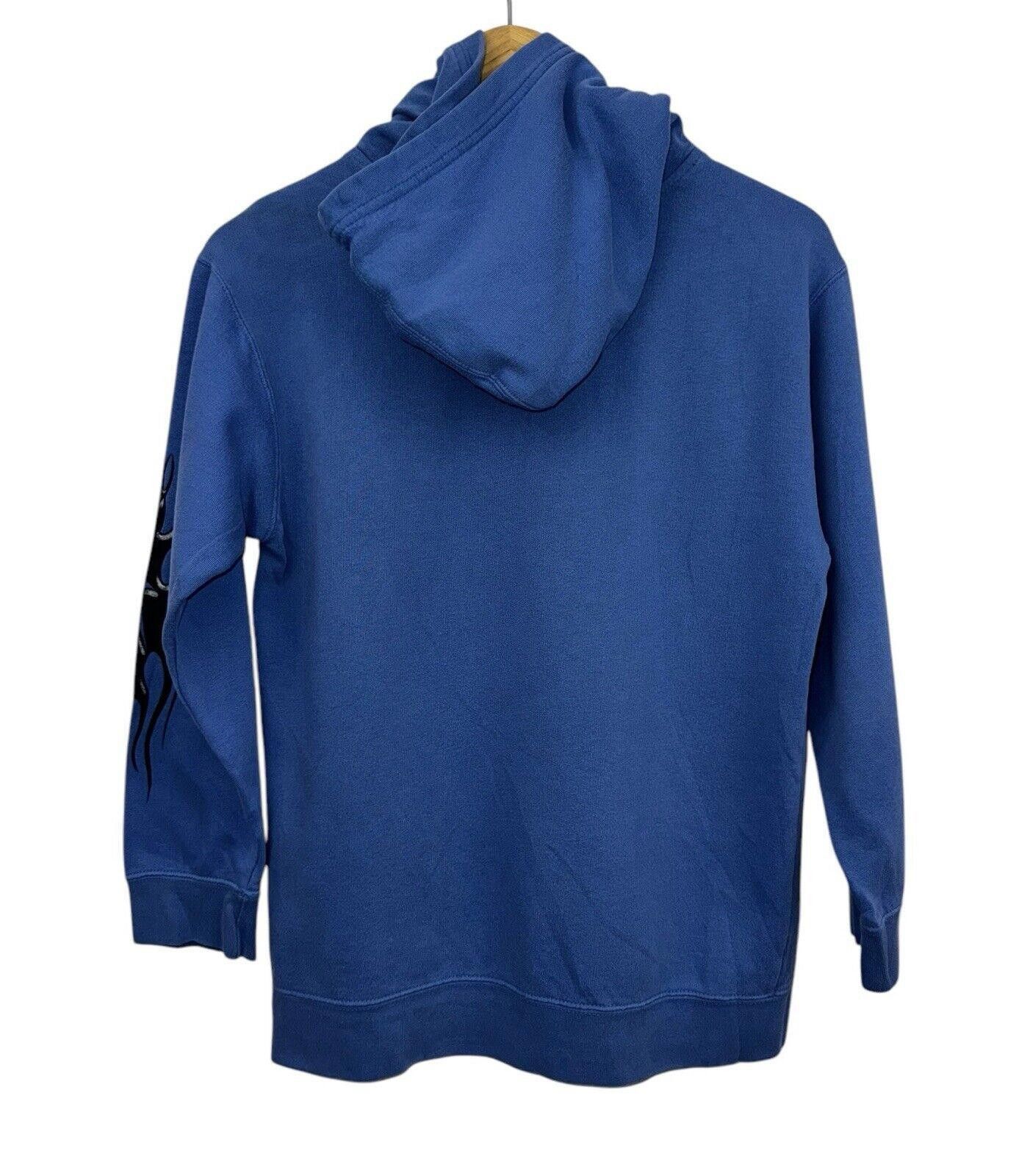 Nike Vintage Nike Y2K Sky Blue Flame Hoodie Sz M RARE Size US 32 / EU 48 - 5 Thumbnail