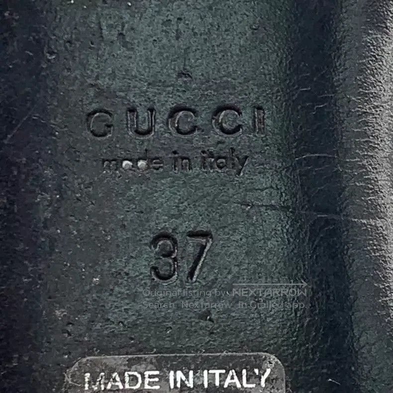 Gucci Gucci Black leather double G logo one-pedal casual flat sh Size US 6.5 / IT 36.5 - 6 Thumbnail