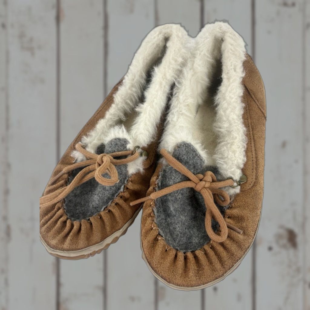 SOREL Sorel Slip-Ons Womens Size 9 Suede Faux Fur Multicolor Casual Round Toe Shoes Size ONE SIZE - 1 Thumbnail