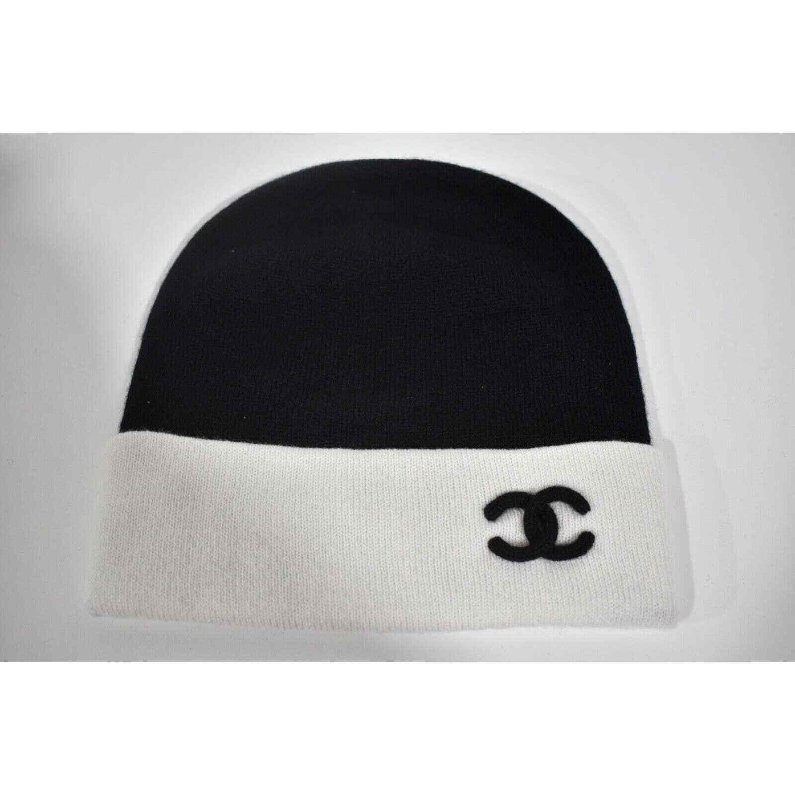 Chanel Chanel 22A Cashmere Foldover Beanie Winter Hat Cap Cloche Size ONE SIZE - 3 Thumbnail