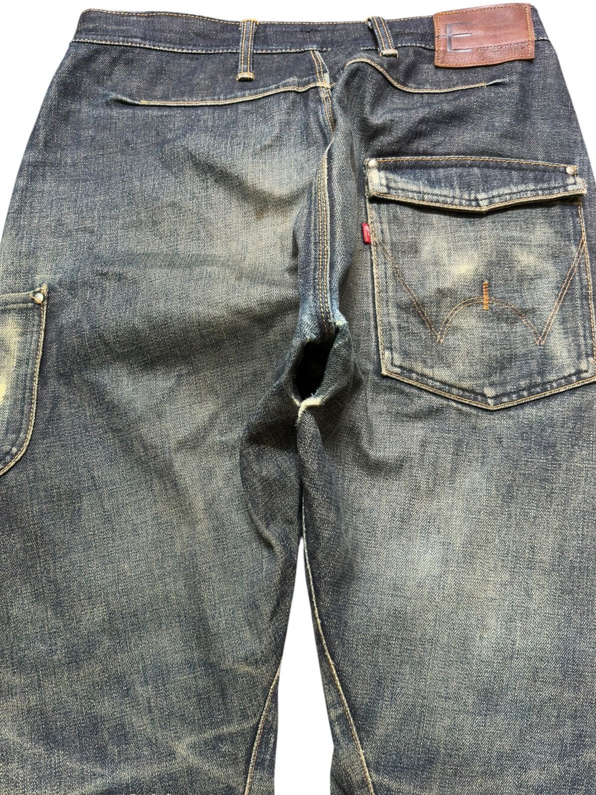 Edwin Vintage E-Function Edwin Curly Mudwash Ripped Denim Size US 30 / EU 46 - 5 Thumbnail