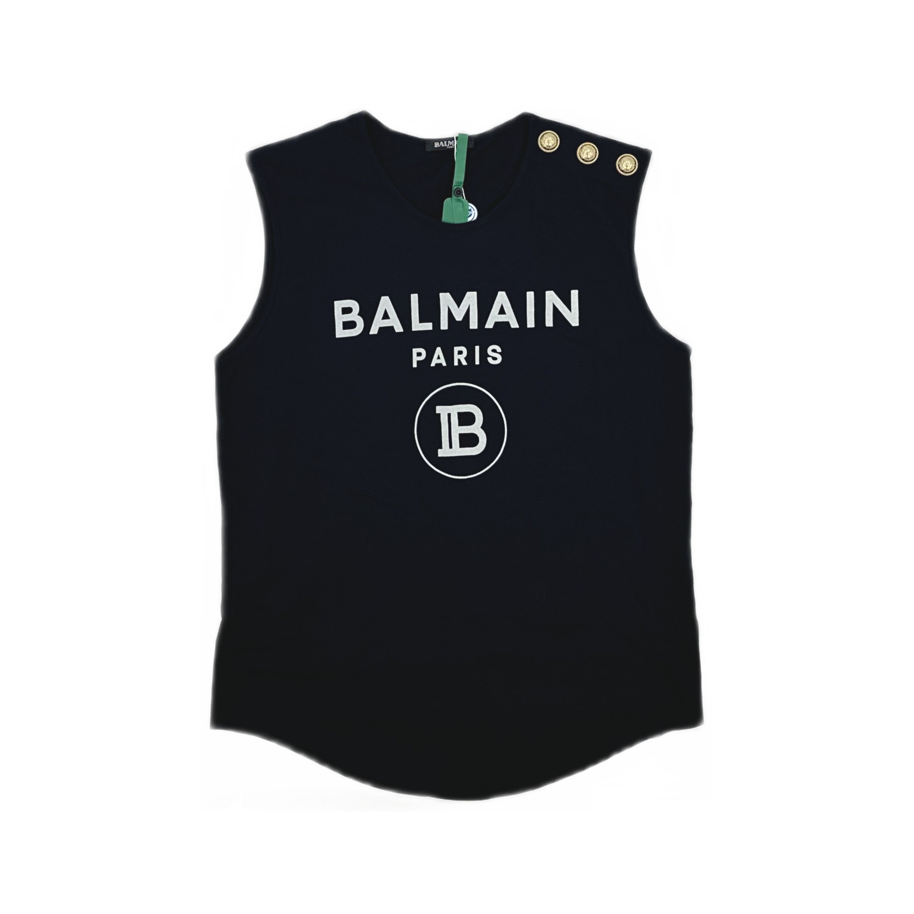 Balmain Balmain Gold Button Logo Tank Top Size 40 Size M / US 6-8 / IT 42-44 - 1 Thumbnail