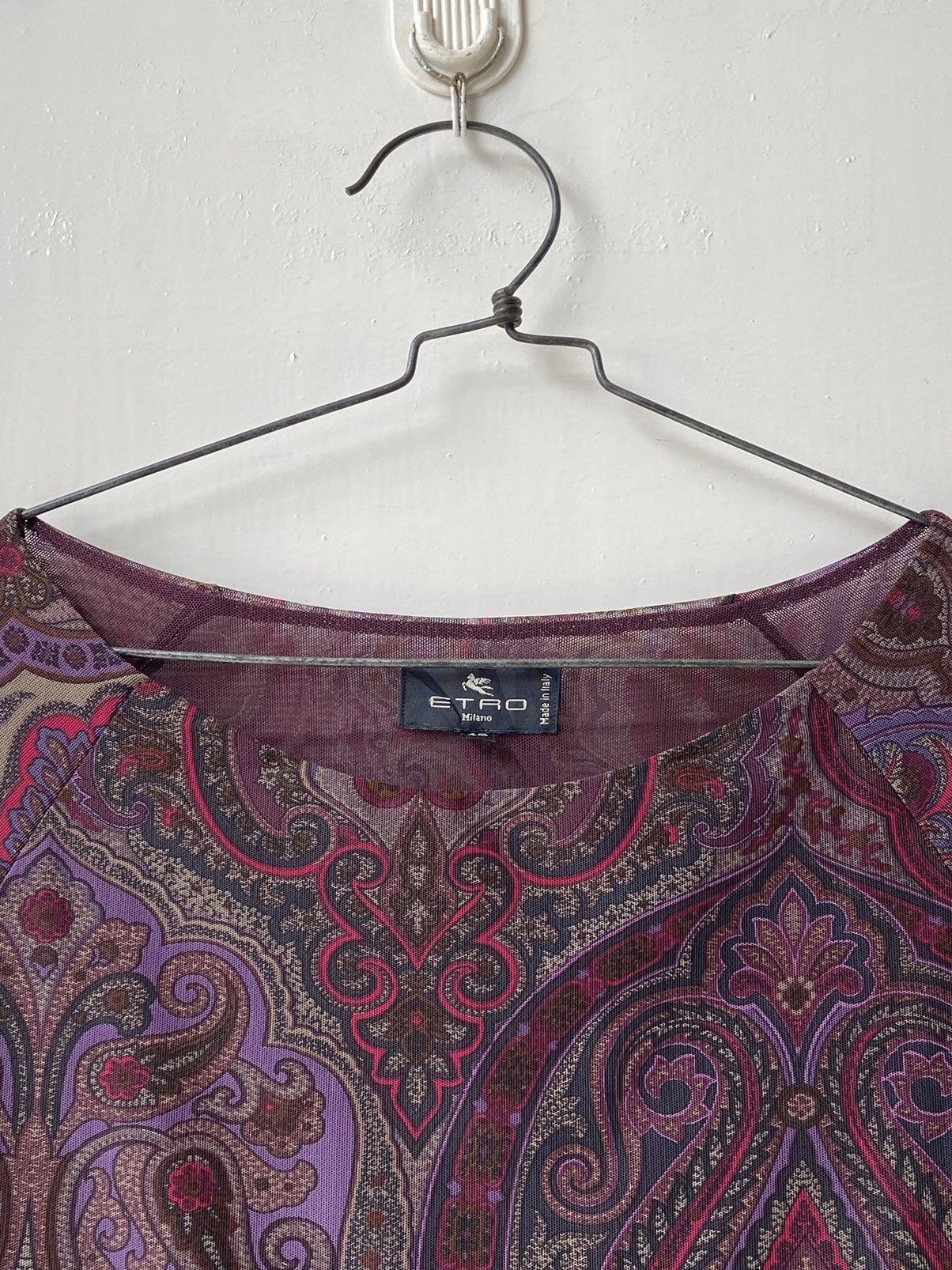 Etro ETRO MILANO Motive Long Sleeve T-shirt Size US XS / EU 42 / 0 - 14 Thumbnail