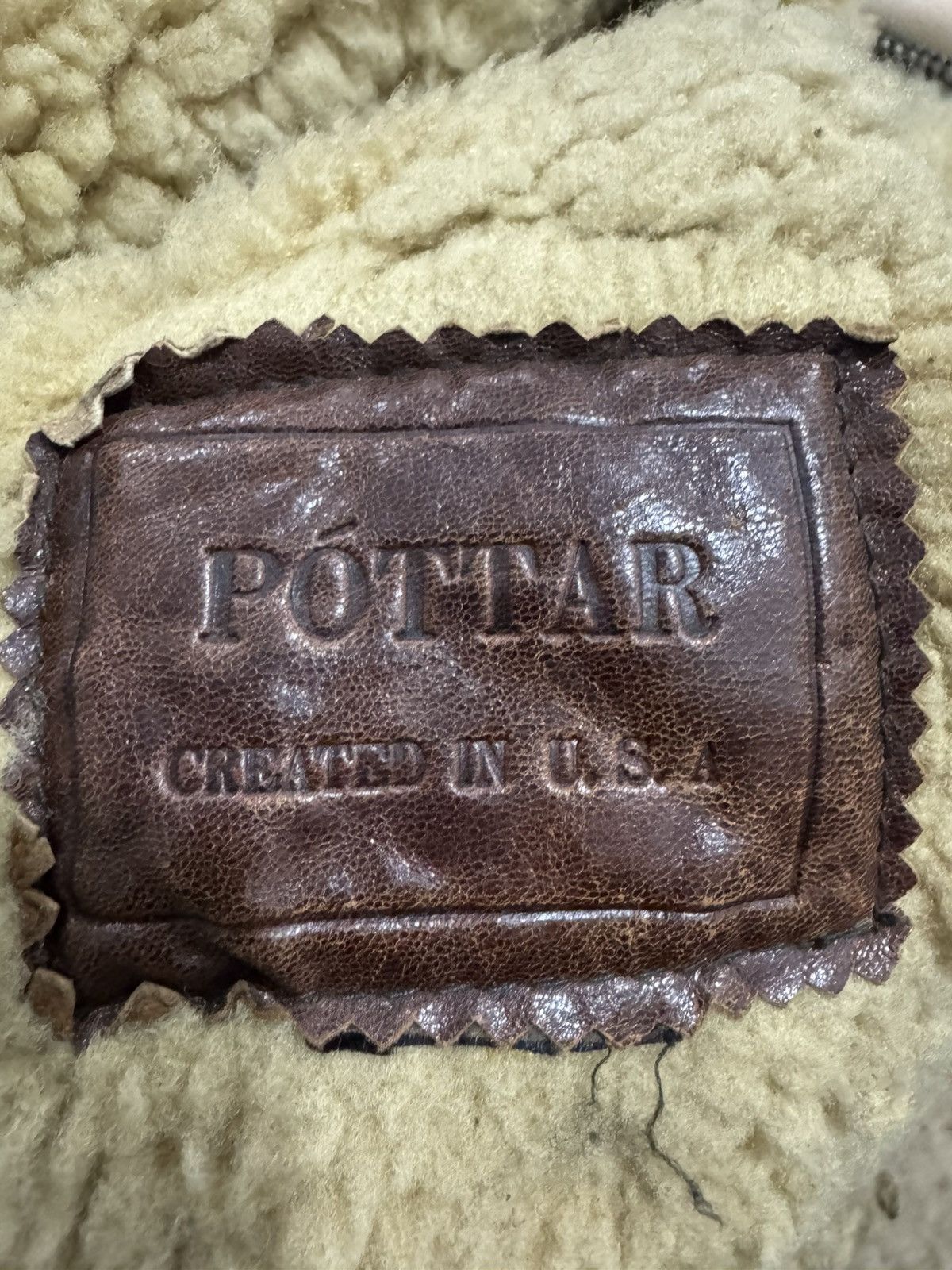 Genuine Leather Vintage Pottar B3 Sheep Skin Air Force Army Military Size US L / EU 52-54 / 3 - 10 Thumbnail