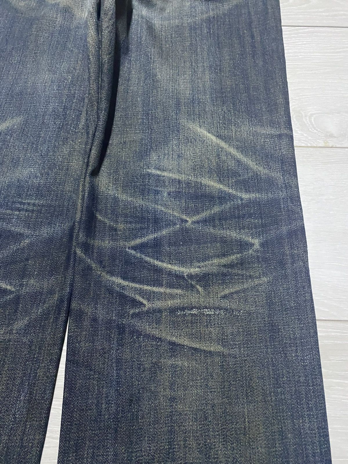 Undercover × Uniqlo Vintage Uniqlo Mud Wash Distressed Loose Jeans Size US 31 - 8 Thumbnail
