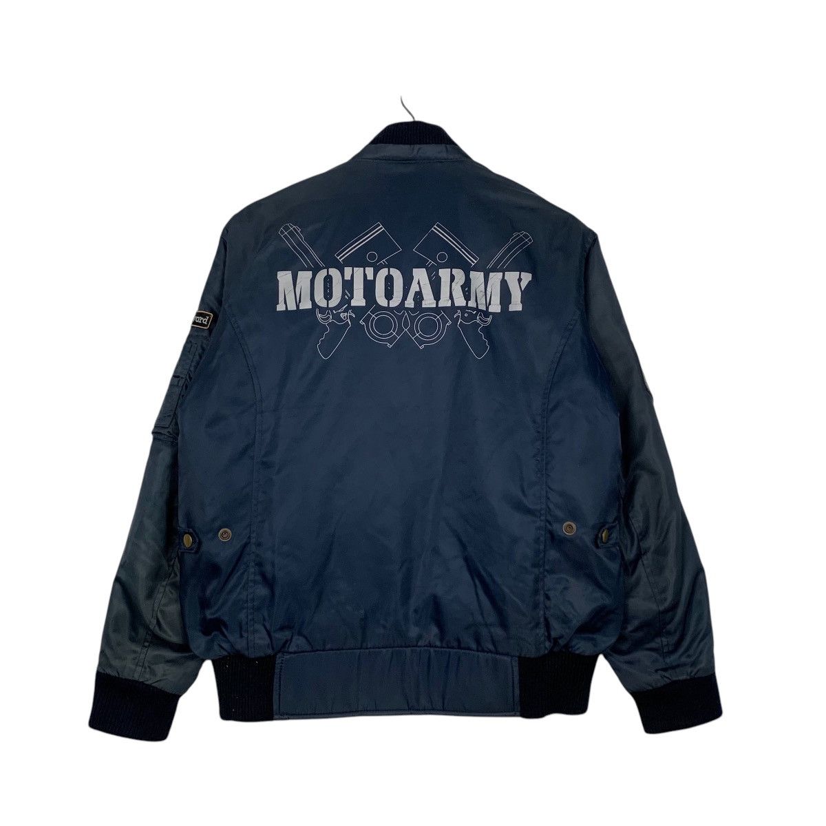 Japanese Brand ☀️Motoarmy bomber style zipper faded jacket Size US M / EU 48-50 / 2 - 3 Thumbnail