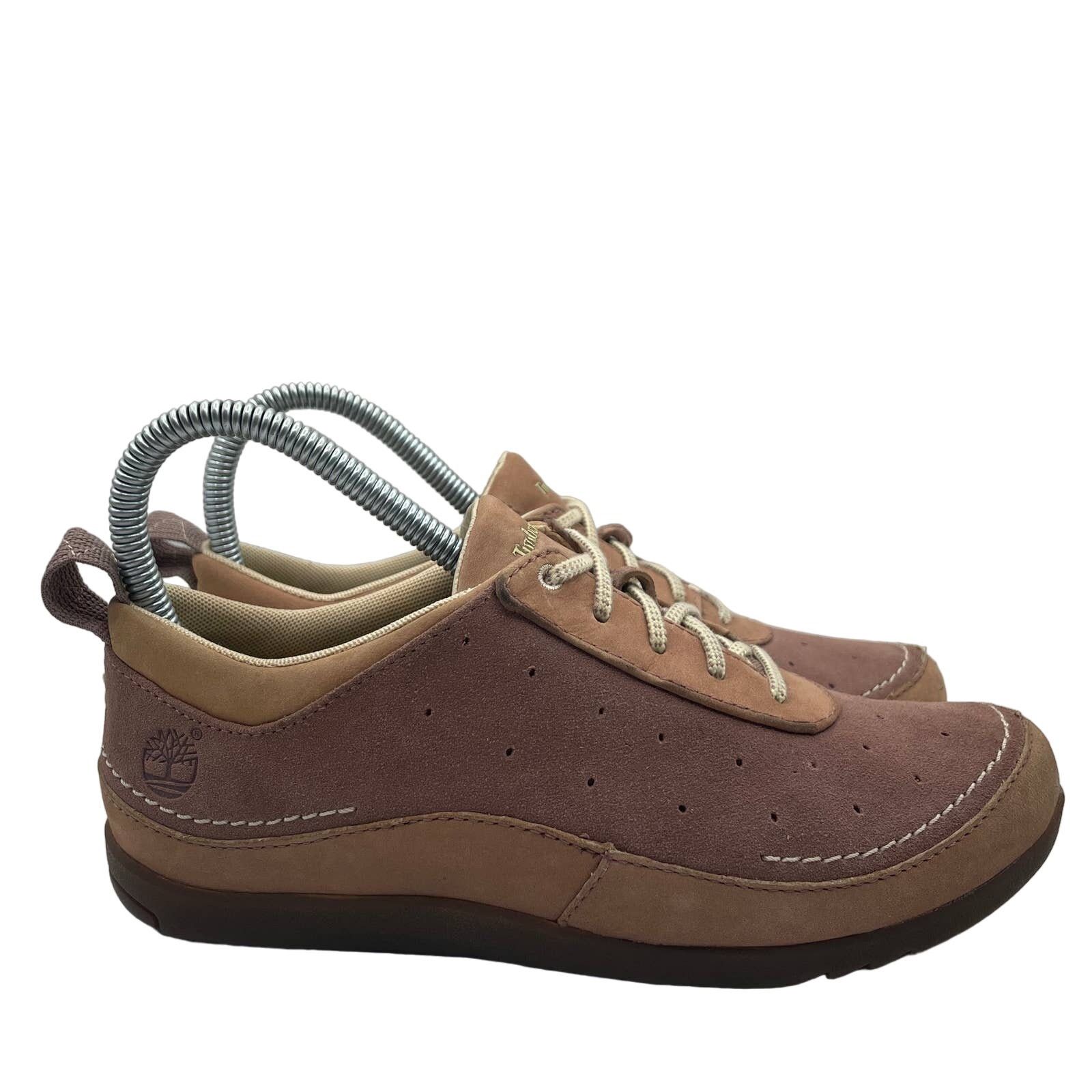 Timberland Timberland Brown Pink Low Leather Casual Shoes Womens 5.5 Size US 5.5 / IT 35.5 - 2 Thumbnail
