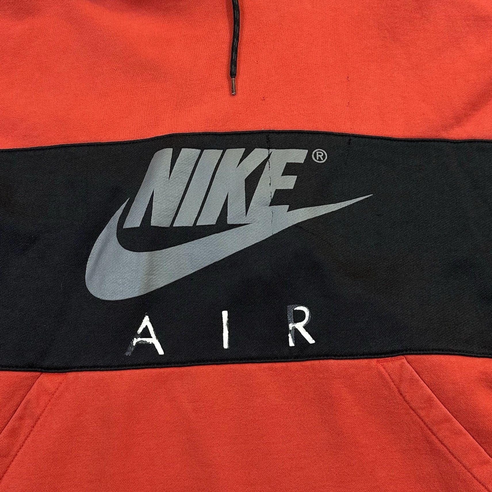 Nike Nike Air Hoodie Men XL Red and Black Logo Swoosh Graphic Pullover Sweatshirt All Seasons Size US XL / EU 56 / 4 - 3 Thumbnail