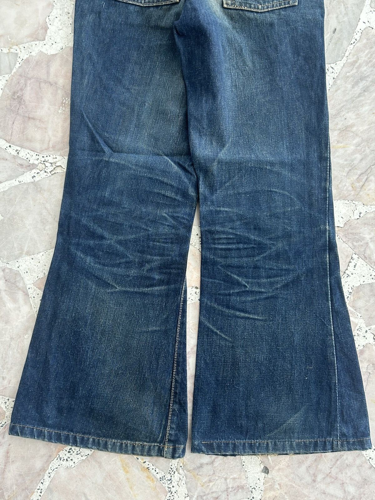 Japanese Brand Half Japan Denim Vintage Flare 90s Size US 28 / EU 44 - 9 Thumbnail