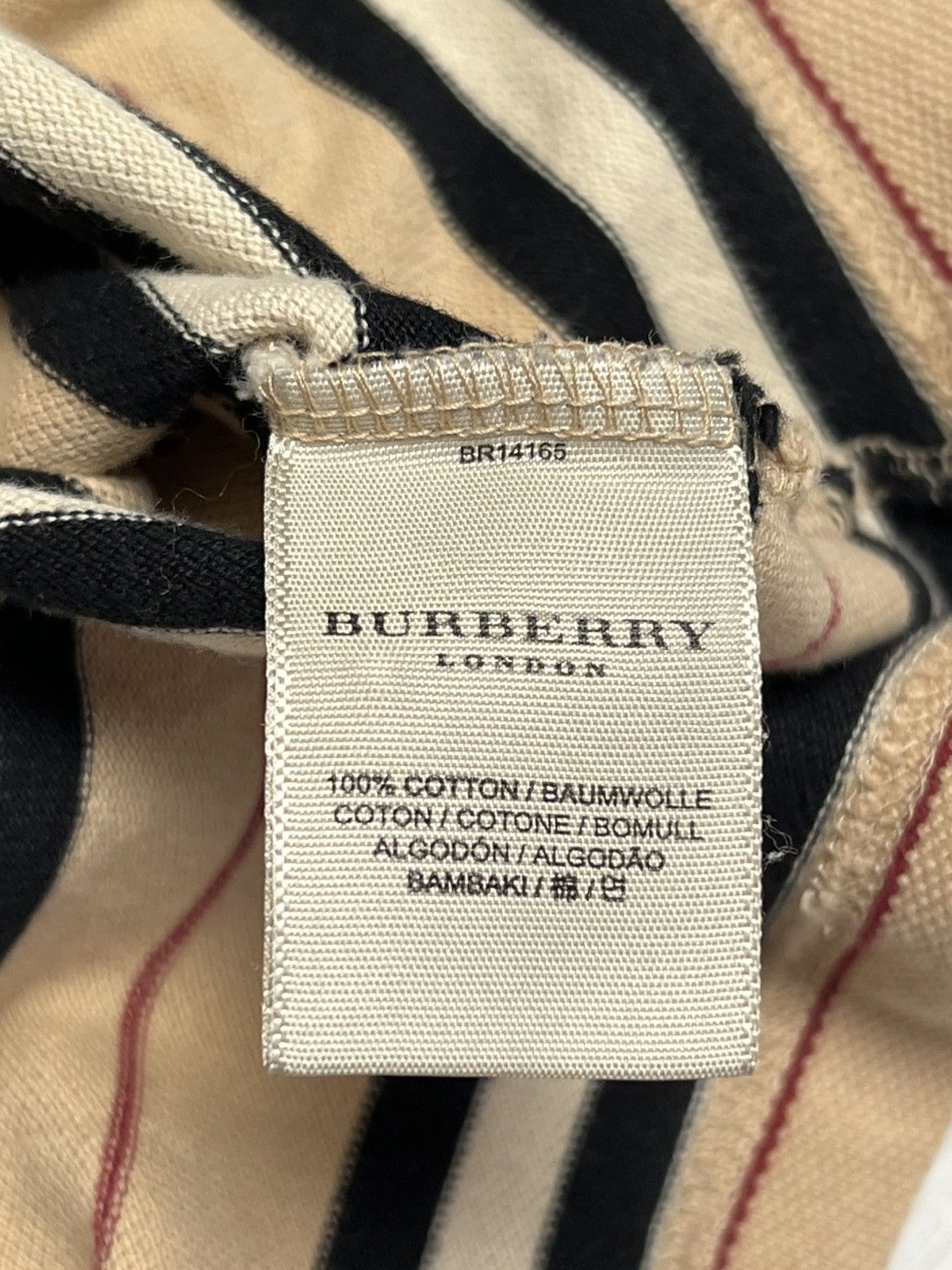 Burberry VINTAGE Burberry London Archival Striped LS Polo Red Knight Size US S / EU 44-46 / 1 - 12 Thumbnail