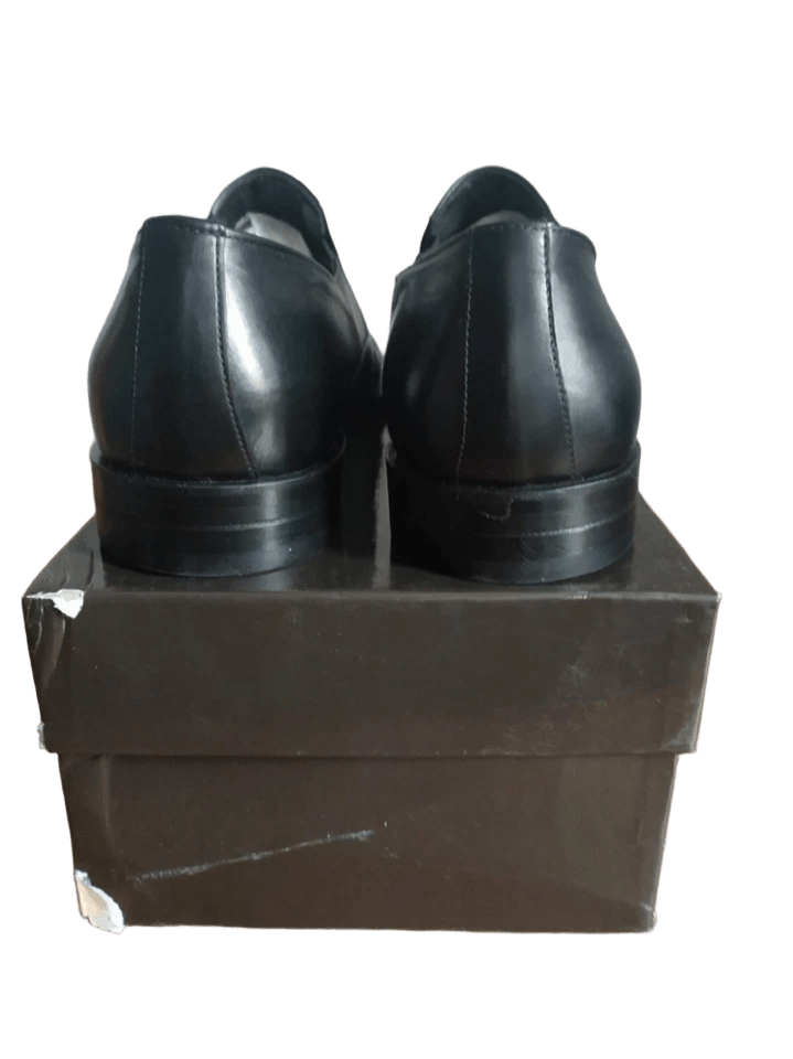 Dino Bigioni Dino Bigioni Black Leather Loafers Dress Shoes EU 44 US 11 Size US 11 / EU 44 - 3 Thumbnail