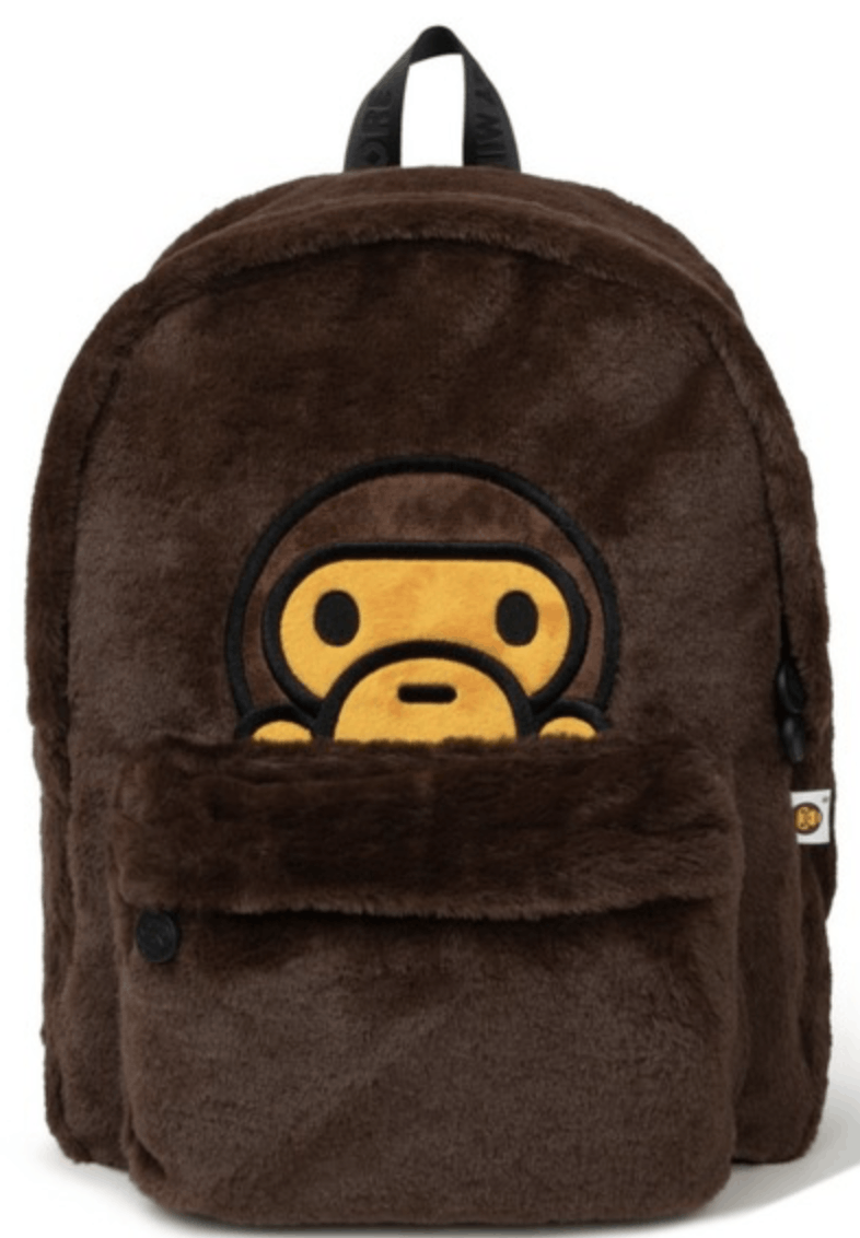 【BAPE】Baby Milo Fur Backpack Brown ★大人気★ BAPE Baby Milo Fur Mini Backpack Brown - SS24 - US