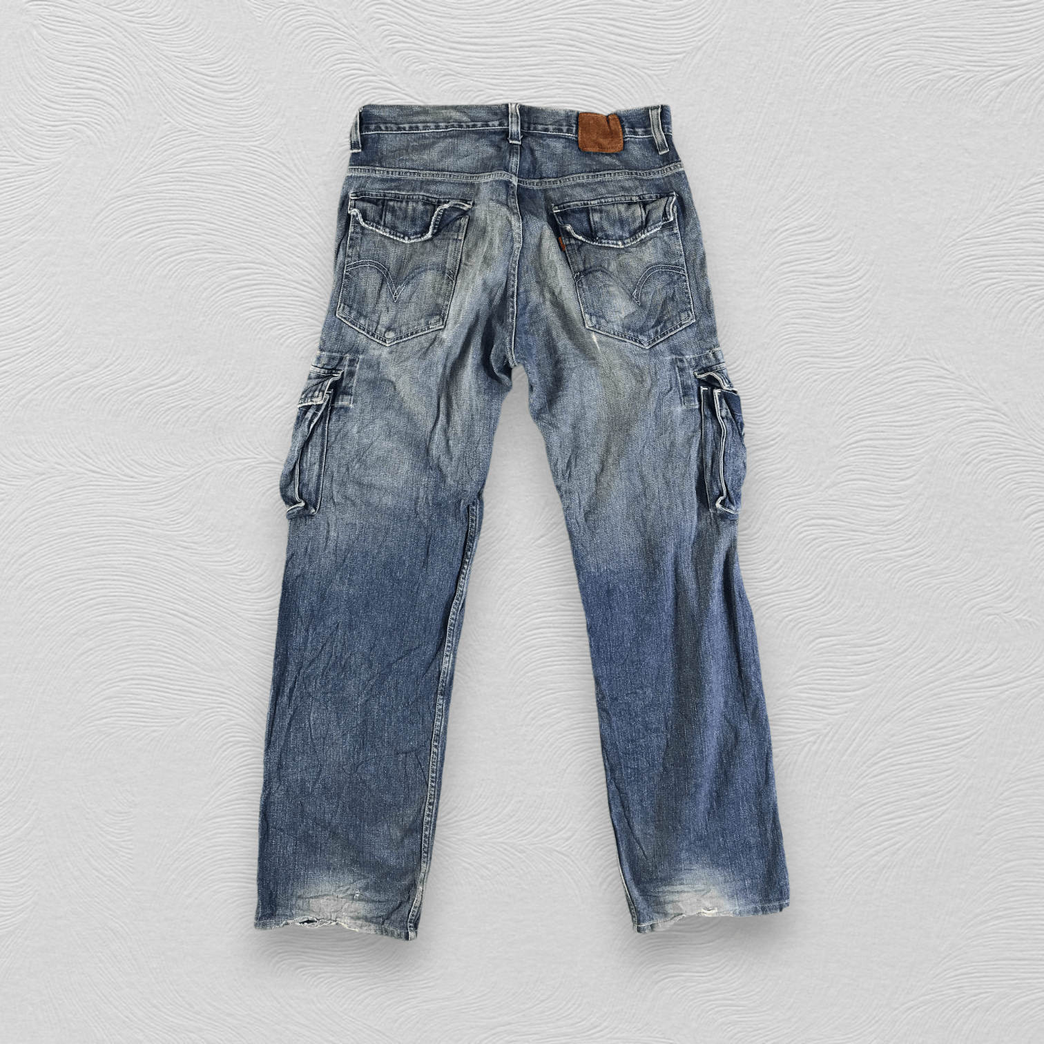 Levi's Vintage Levis 503 Cargo Denim Ripped Jeans KJ3077 Size US 34 / EU 50 - 2 Thumbnail