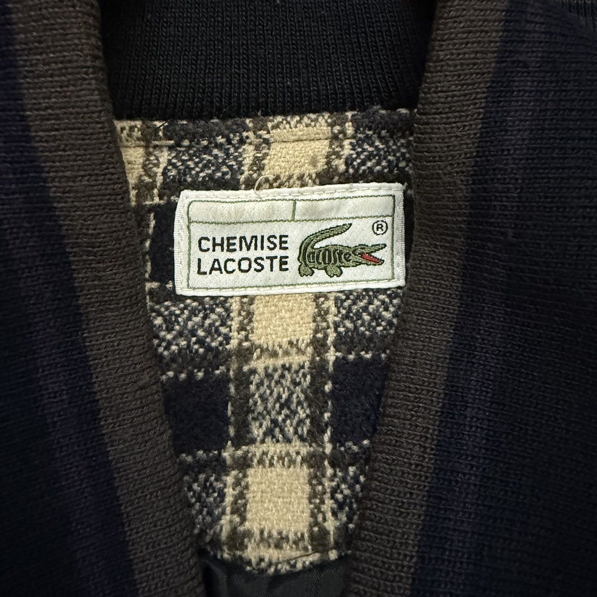 Lacoste Vintage Lacoste Chemise Wool Bomber Jacket Plaid Size US XL / EU 56 / 4 - 9 Thumbnail