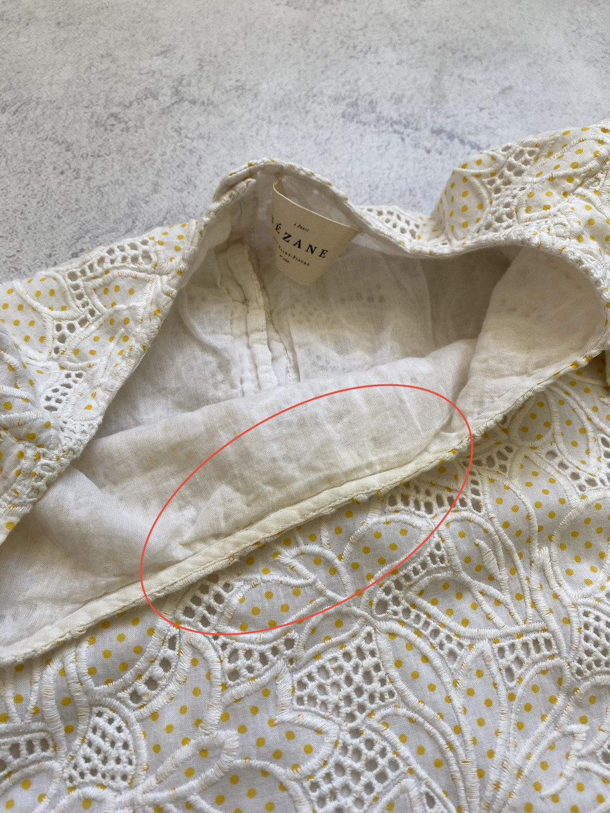Sezane Sezane Embroidered Floral Ivory Polka Dot Mini Dress Size XS / US 0-2 / IT 36-38 - 11 Thumbnail