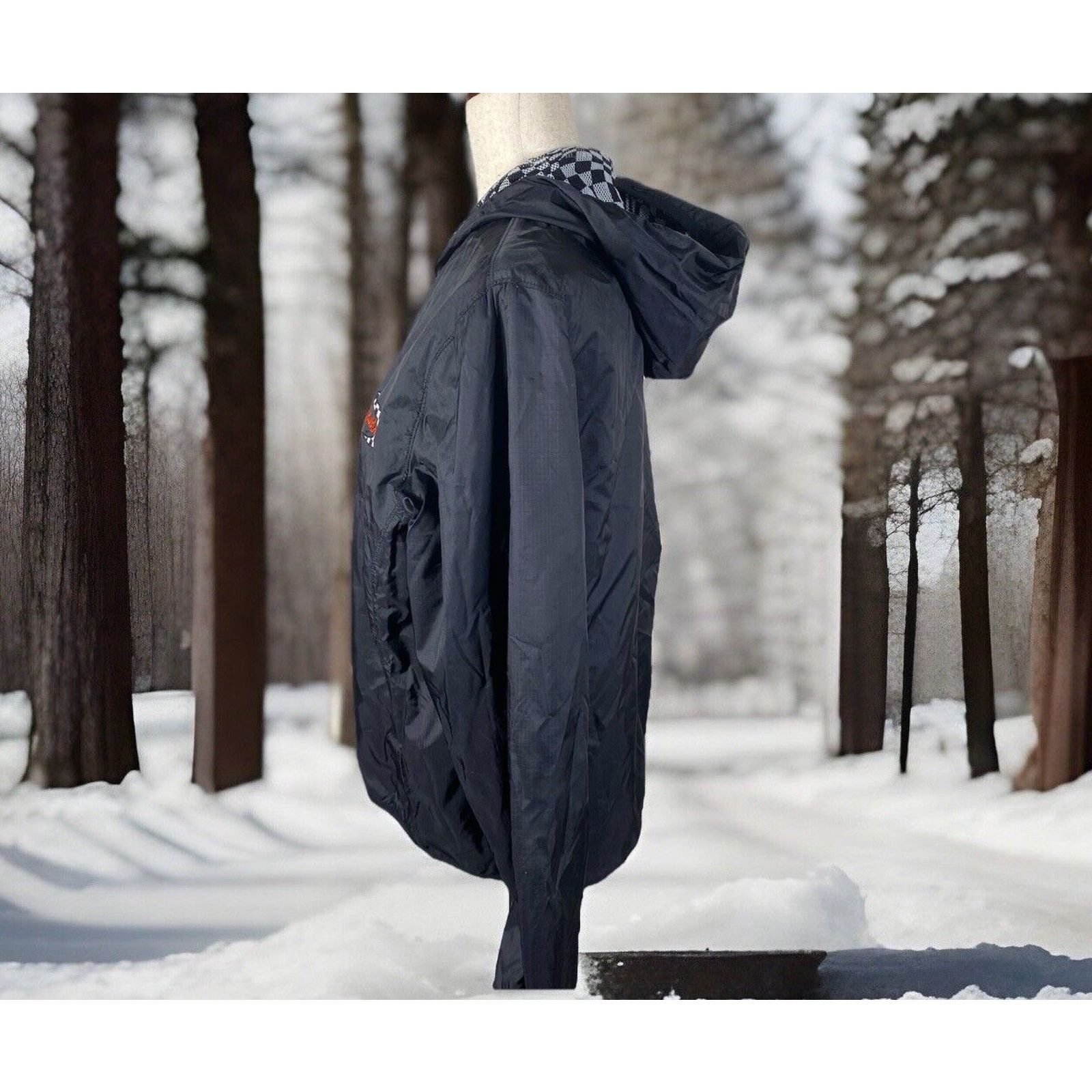 Harley Davidson Harley Davidson Full Zip Black Hooded Windbreaker Jacket-M Size M / US 6-8 / IT 42-44 - 4 Thumbnail