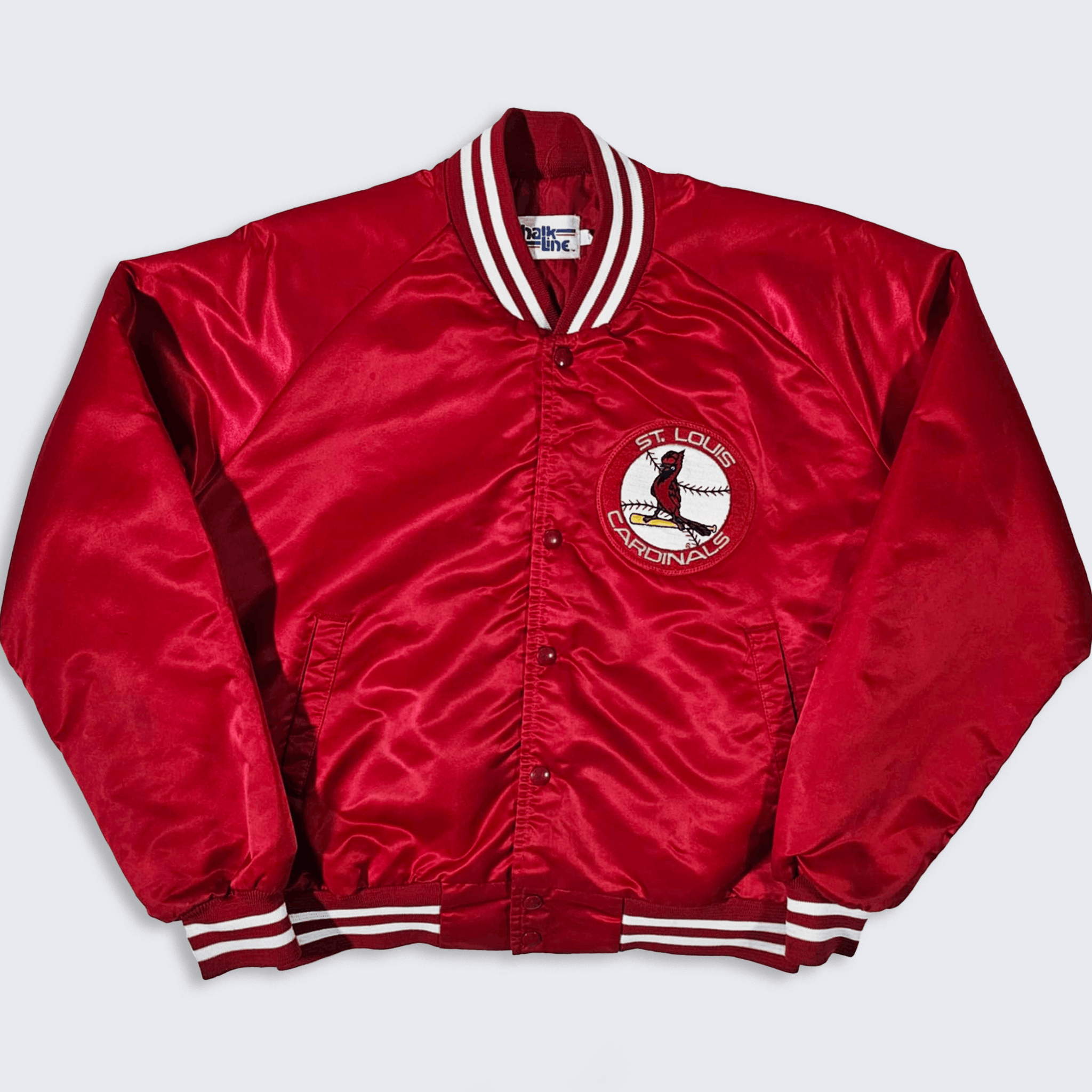 Chalk Line × MLB × Vintage St Louis Cardinals 80s Chalk Line Satin Bomber Jacket Size US L / EU 52-54 / 3 - 2 Thumbnail