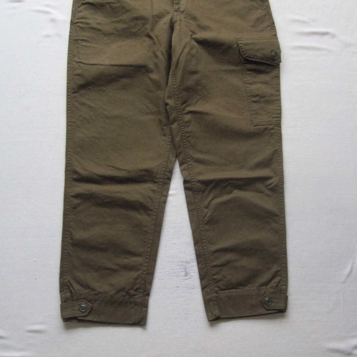Freewheelers “AVIATOR’S TROUSERS” 34 DARK OLIVE Size US 34 / EU 50 - 6 Thumbnail
