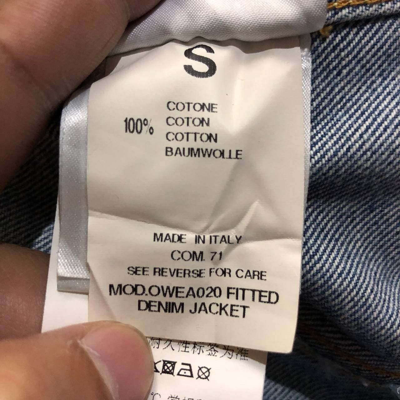 Off-White Off-White Denim cropped jacket Size XS / US 0-2 / IT 36-38 - 8 Thumbnail