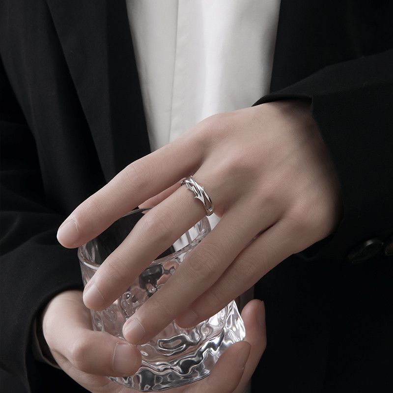 Jewelry Crazy Jewelry Rings Open Size Chrome Ring (Size 7-13) Size ONE SIZE - 3 Thumbnail
