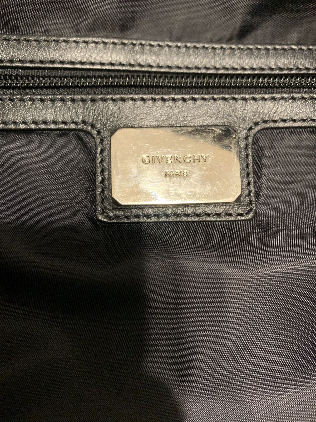 Givenchy Black Leather Destroyed Backpack Size ONE SIZE - 6 Thumbnail