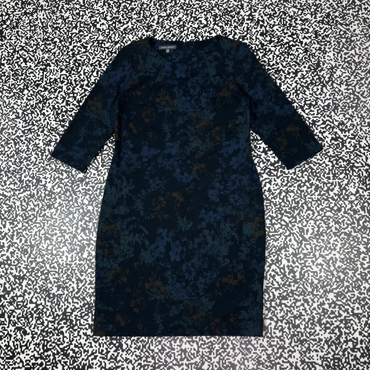 Laura Ashley Vintage Y2K Laura Ashley Floral Print Retro Style Midi Dress Size L / US 10 / IT 46 - 3 Thumbnail