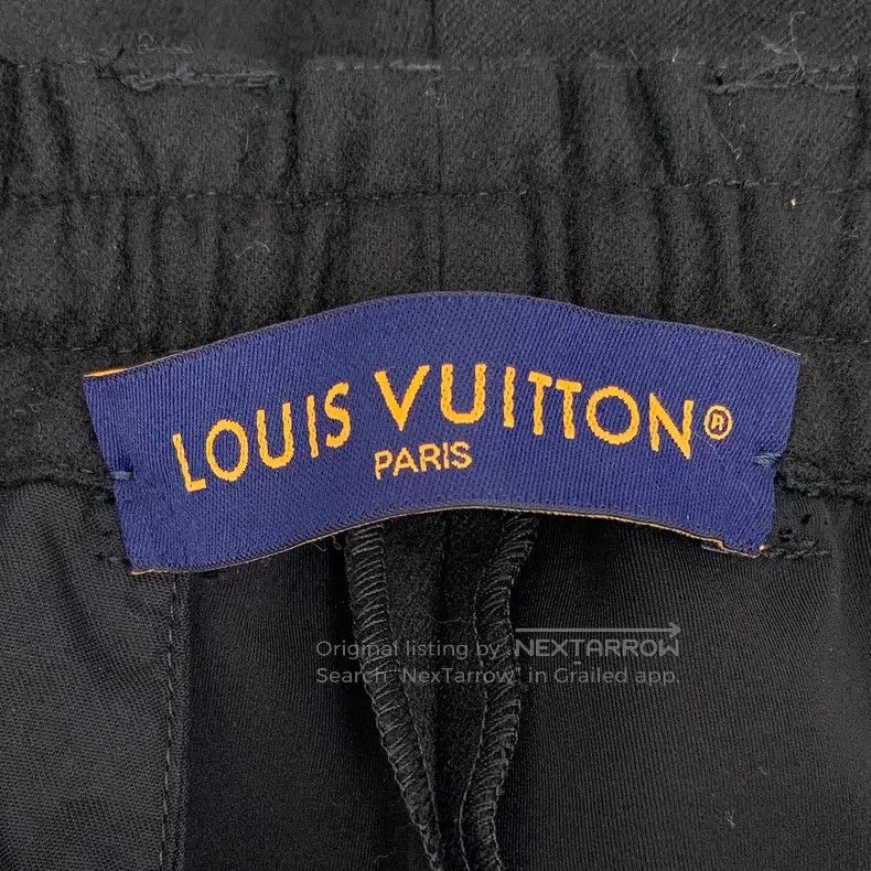 Louis Vuitton Louis Vuitton 26 black logo steel wool slacks pants Size 30" / US 8 / IT 44 - 7 Thumbnail