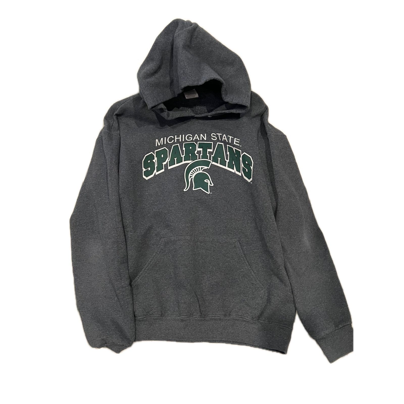 Jerzees Michigan State Spartans Jerzees Gray Green Hoodie Mens L Size US L / EU 52-54 / 3 - 1 Thumbnail