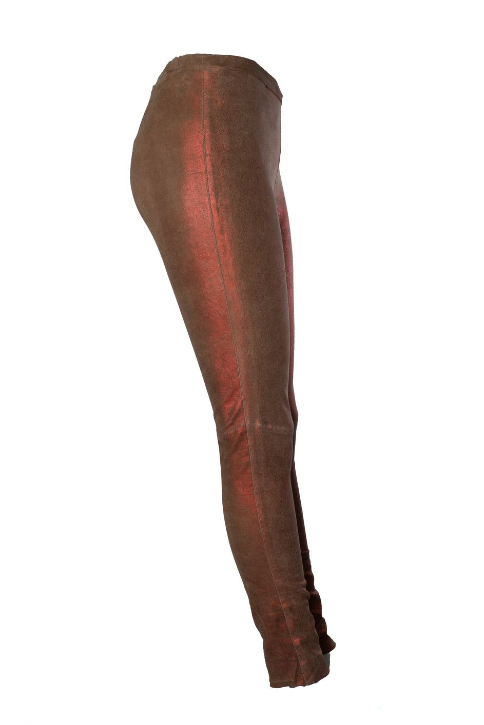 Other Lou Andrea, metallic coated leather trousers Size 26" / US 2 / IT 38 - 3 Thumbnail