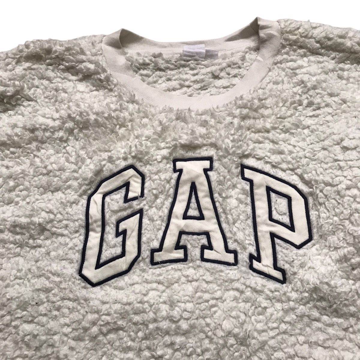 Gap × Vintage Vintage Gap Fur Fleece Cropped Jacket Size US L / EU 52-54 / 3 - 6 Thumbnail