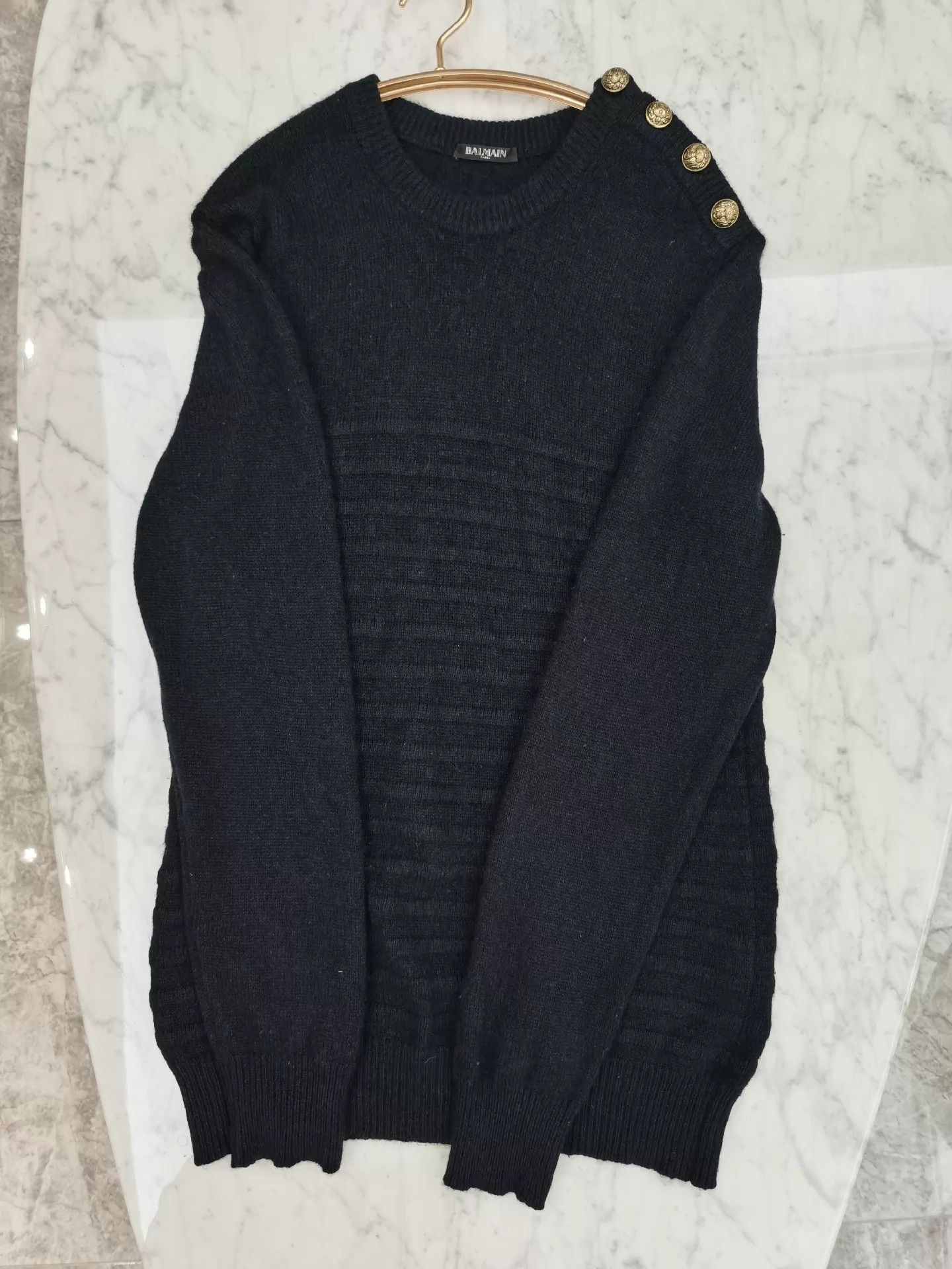 Balmain Balmain Classic Blue Cashmere Sweater L Size L / US 10 / IT 46 - 6 Thumbnail