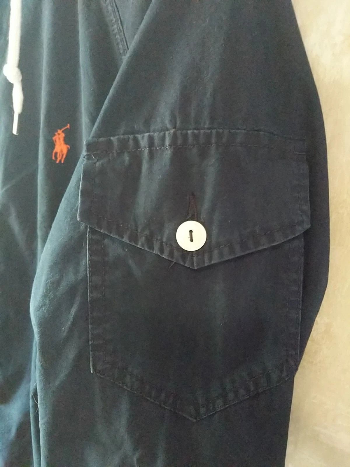 Polo Ralph Lauren Polo Ralph Lauren Windbreaker Full Zip Hooded Military Size US L / EU 52-54 / 3 - 3 Thumbnail