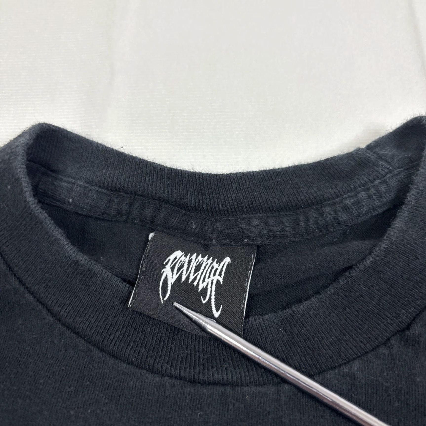 Revenge Revenge T-Shirt Storm Lightning Anarchy Black Blue Men's Small Crew Neck Short Sleeve Logo Graphic Print Hip Hop 2020s Regular Size US S / EU 44-46 / 1 - 2 Thumbnail