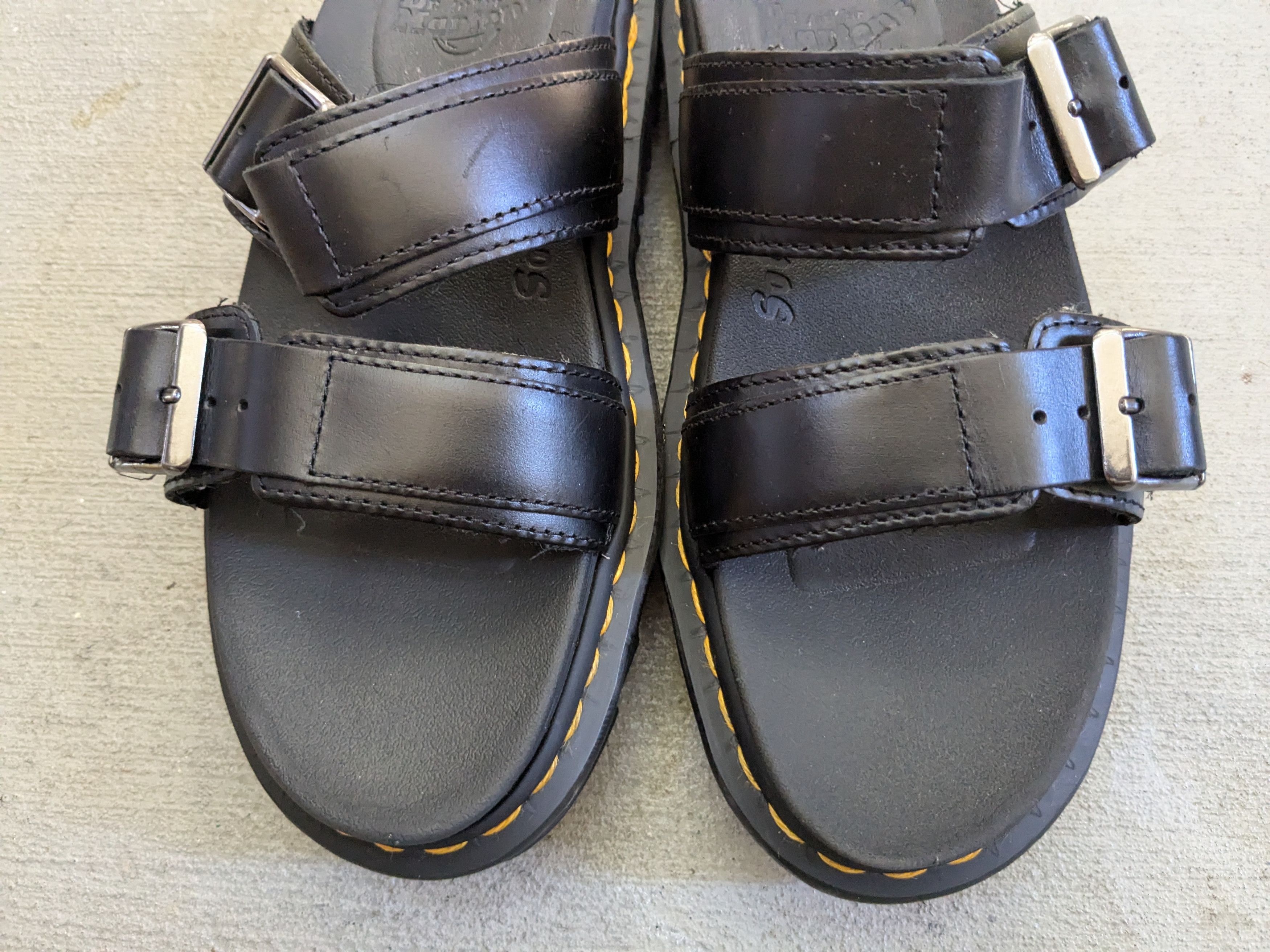 Dr. Martens Dr. Martens Myles Sandals Black Men 6 Leather Strap Size US 6 / EU 39 - 5 Thumbnail