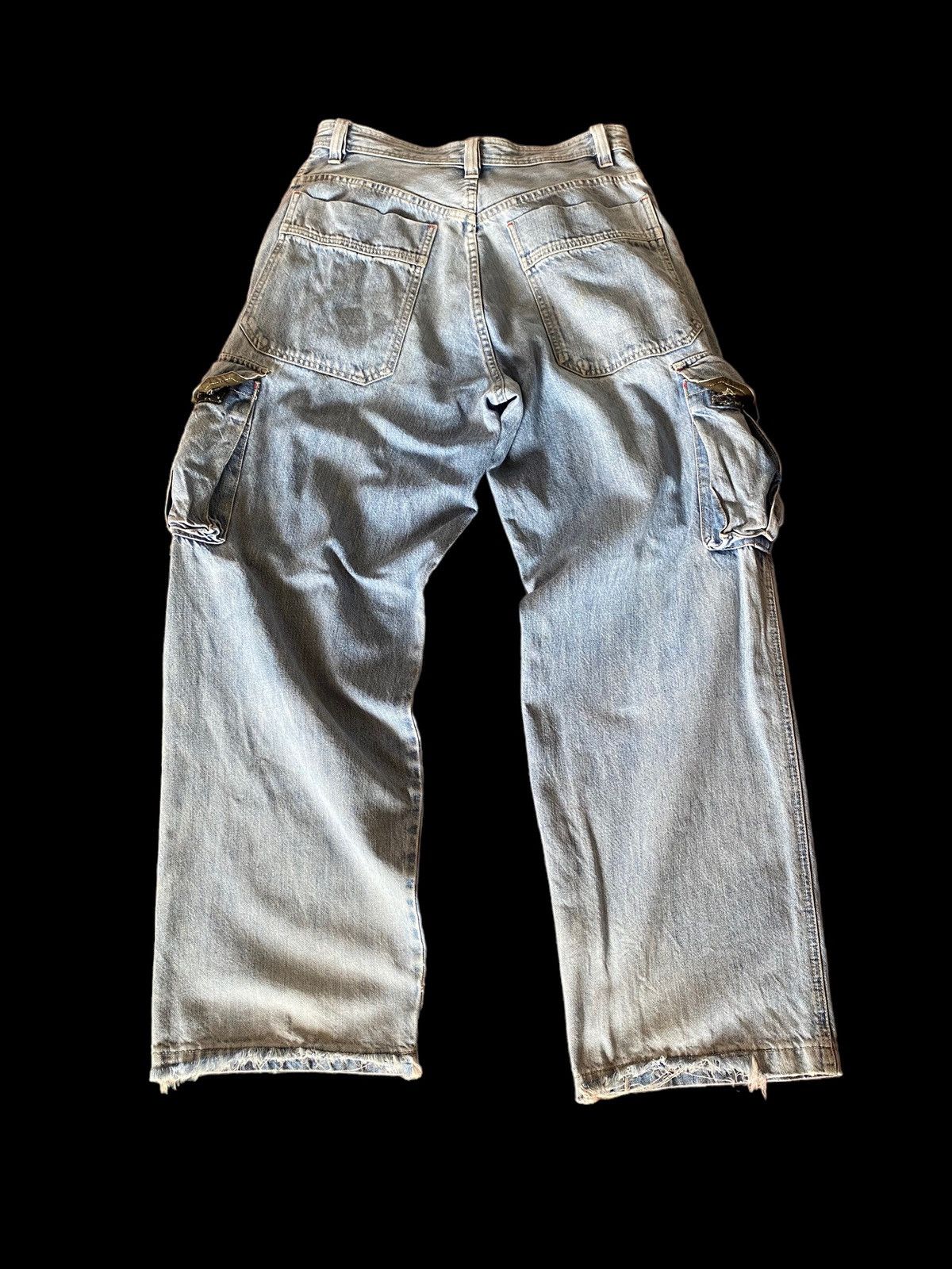 JNCO × Southpole 🔥RARE🔥Piko Hawaiian Cargo Multipocket Distressed Baggy Jeans Size US 31 - 2 Thumbnail