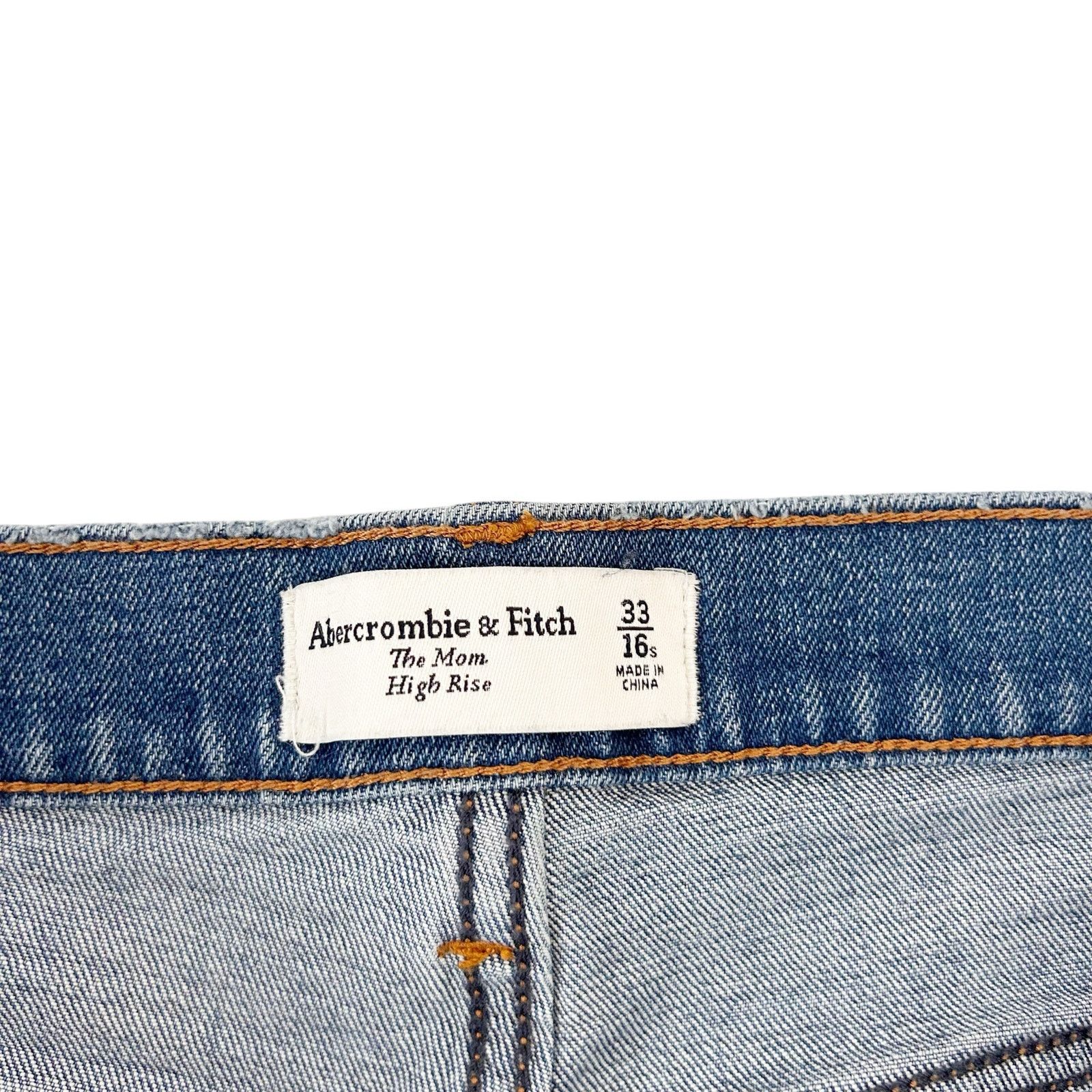 Abercrombie & Fitch Abercrombie The Mom High Rise Jeans Sz 16S Size 38" / US 16 / IT 52 - 2 Thumbnail