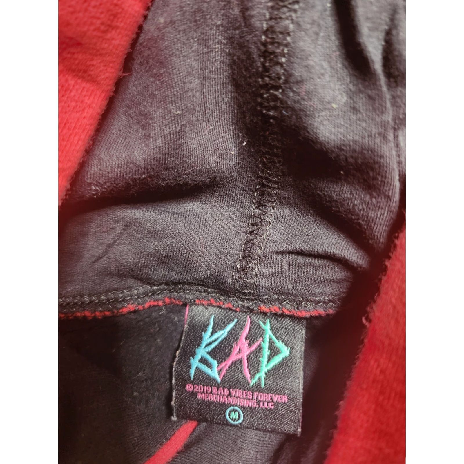 VIBE Adult M xxxtentacion Bad Vibes Forever Embroidered Colorblock Hoodie Sweatshirt Size US M / EU 48-50 / 2 - 7 Thumbnail