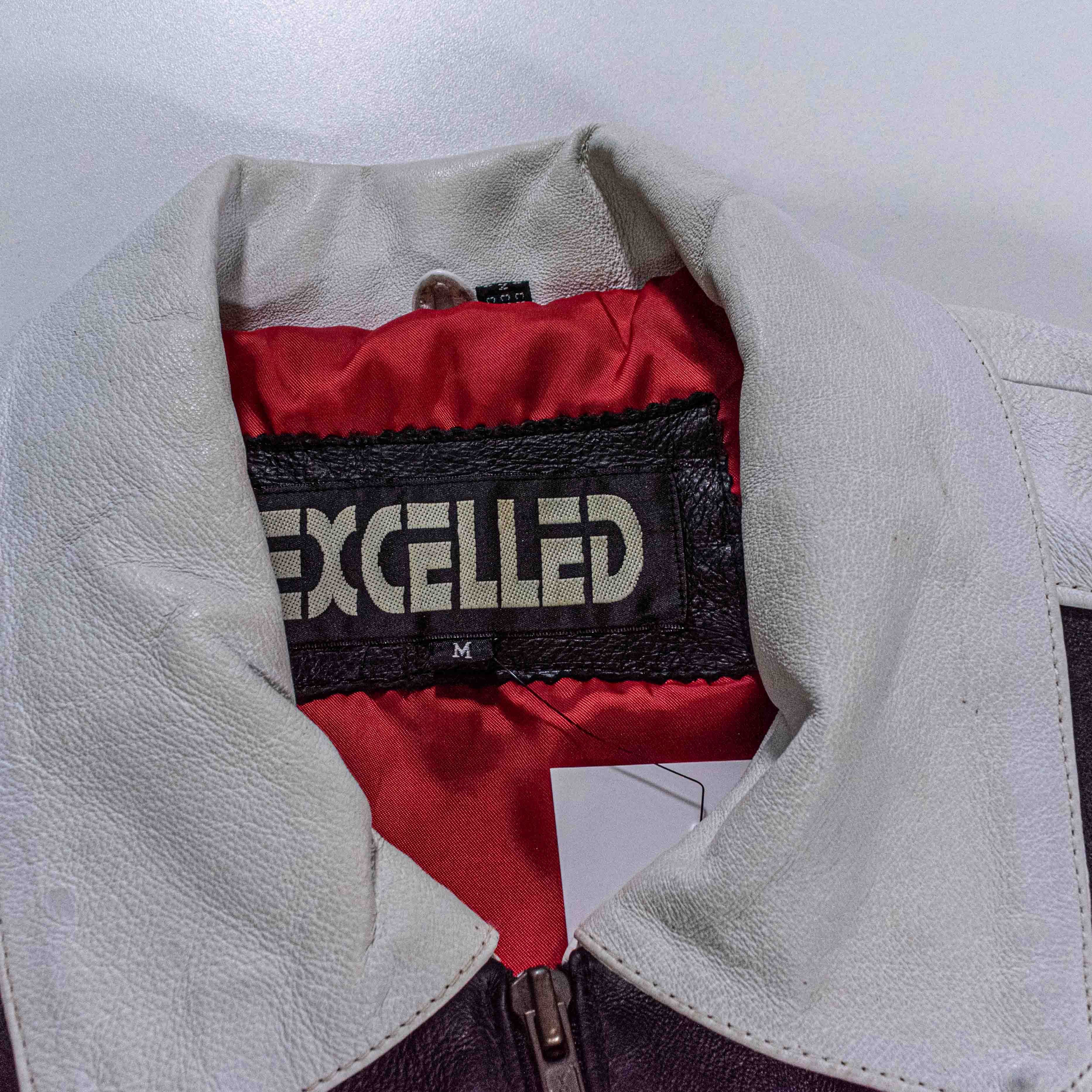 Excelled Excelled Germany Leather Bomber Jacket 90s World Cup Size US M / EU 48-50 / 2 - 10 Thumbnail