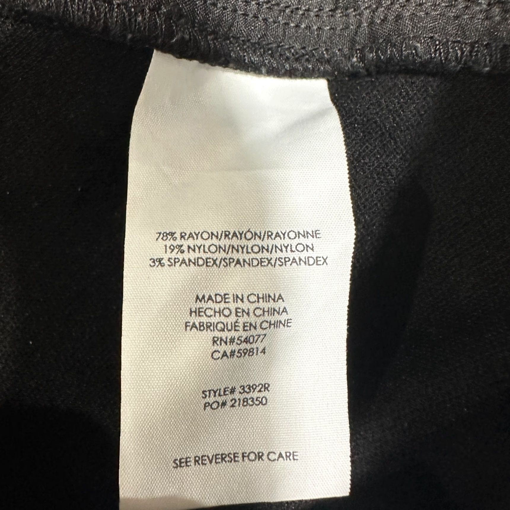Vintage CAbi Pants Womens 12 Camden Trouser Black Stretch Back Zip Bootcut Jeans Pants Women Regular Slim Modern Equestrian 12 Black Womens Size 34" / US 12 / IT 48 - 5 Thumbnail