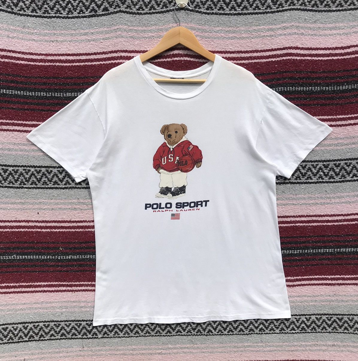 Vintage Vintage 90s Polo Bear By Ralph Lauren Shirt Polo Bear Size US L / EU 52-54 / 3 - 1 Thumbnail
