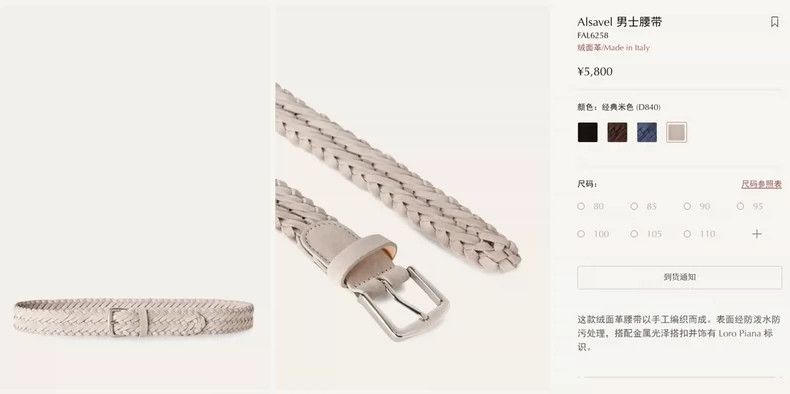 Loro Piana LORO PIANA Men's belts Size ONE SIZE - 2 Thumbnail