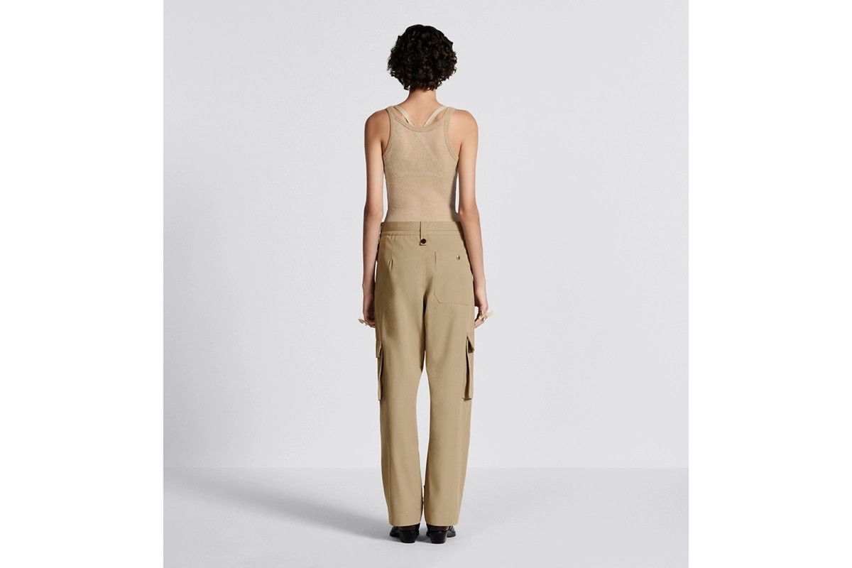 Dior o1bcso1str0225 Belted Cargo Pants in Beige Size 30" / US 8 / IT 44 - 6 Thumbnail
