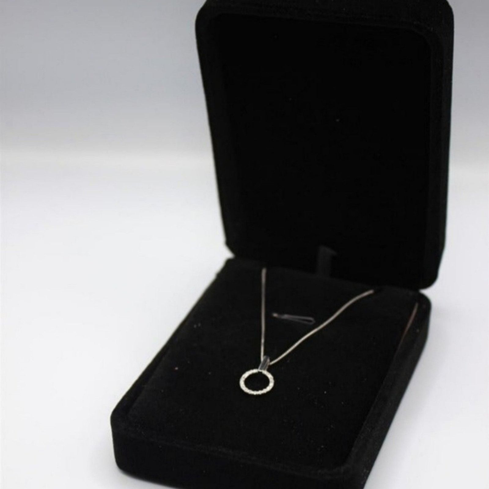 Other Circle Pendant Necklace Micro Paved 925 Sterling Silver NWT Size ONE SIZE - 11 Thumbnail