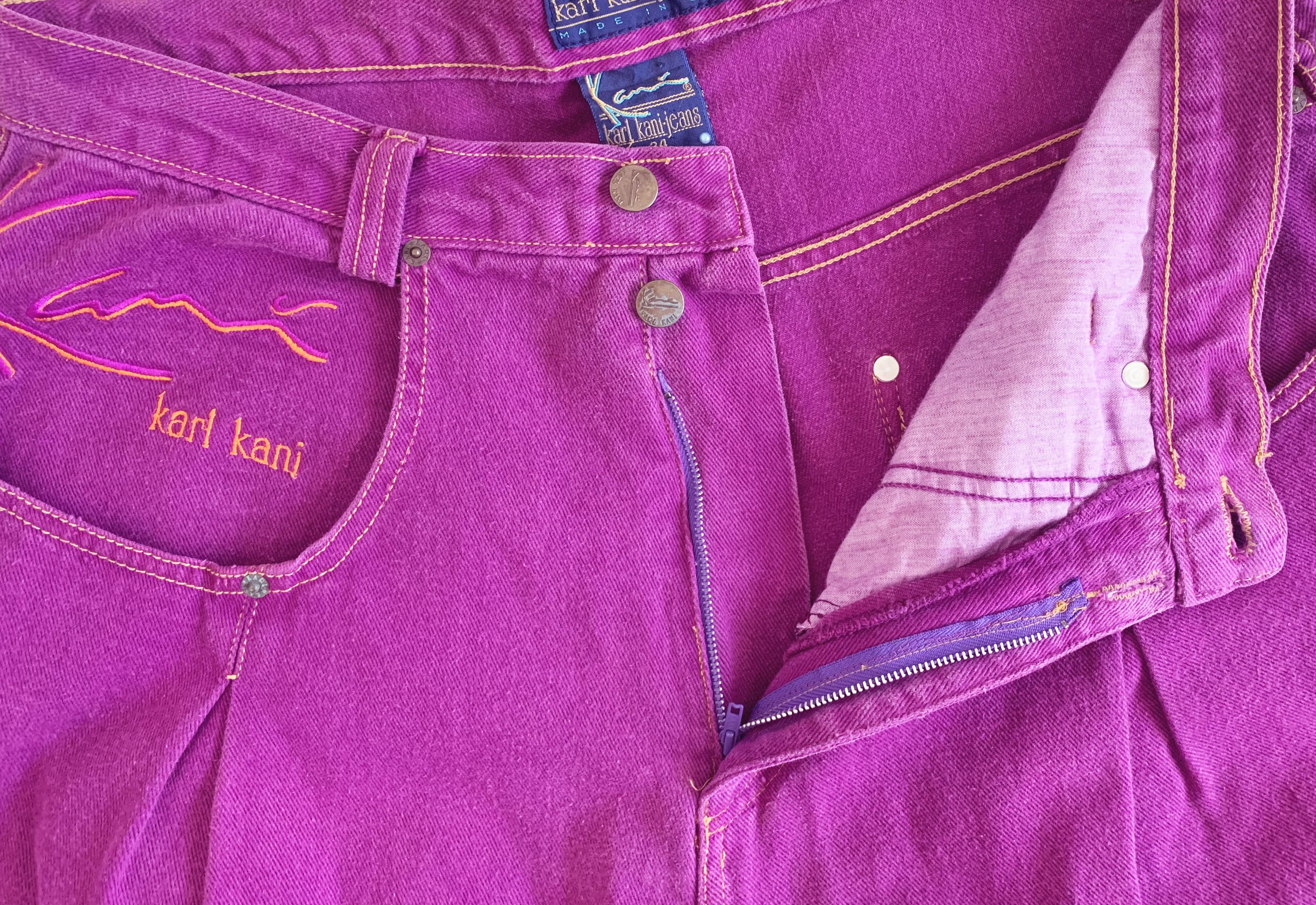 Karl Kani RARE Vintage 90s KARL KANI Jeans Shorts 2pac Tupac Rap sz 34 Size US 34 / EU 50 - 9 Thumbnail