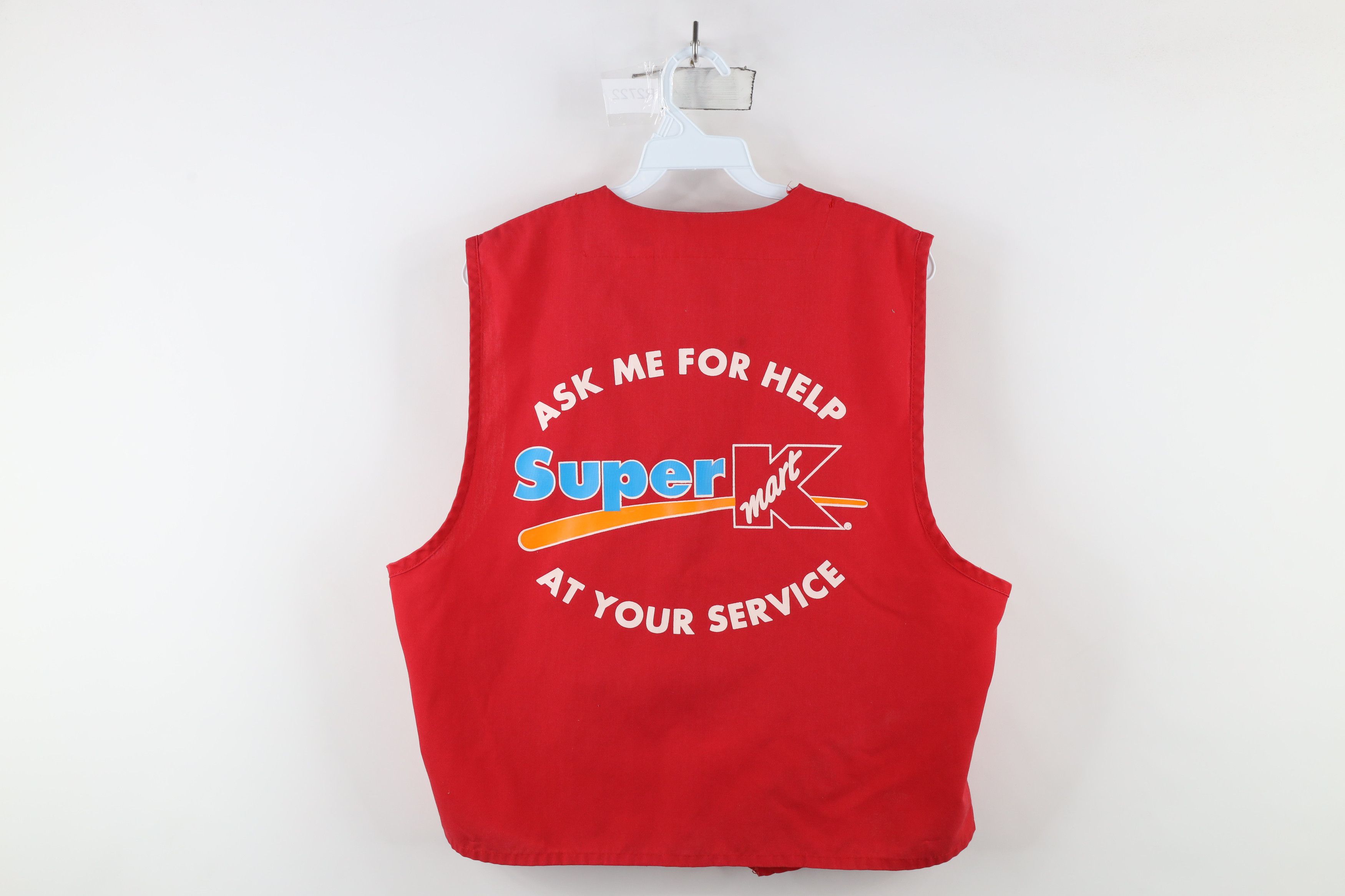 Vintage Vintage 90s Streetwear Super K Mart Center Greeter Vest Size US L / EU 52-54 / 3 - 12 Thumbnail