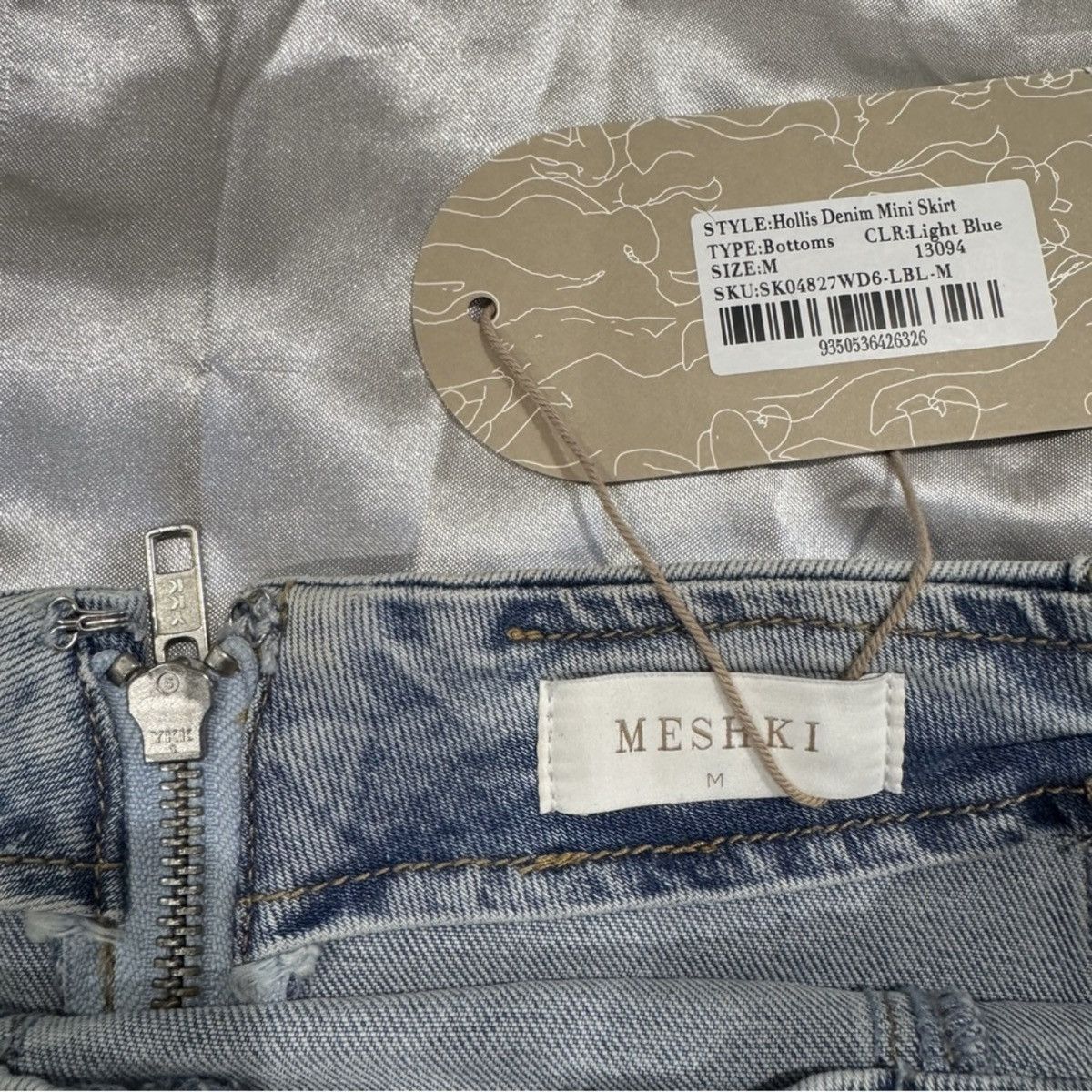 Other Meshki Hollis Denim Mini Skirt Size 28" / US 6 / IT 42 - 5 Thumbnail